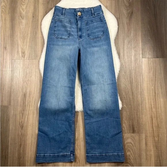 NWOT Maeve The Colette Wide-Leg Jeans Anthropologie - Picture 2 of 9